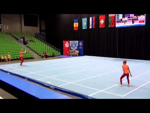 Sachsenpokal 2014   057   WP   Junior 12 19   Bal   GER   SC RiesaTSV Friedberg, Diana Dierich & Emi