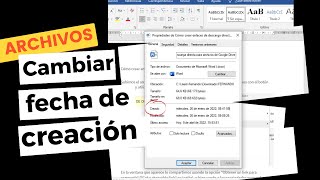 Cómo cambiar la fecha de creación de un archivo o carpeta