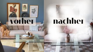 WOHNZIMMER MAKEOVER Teil I | Unser französisches Wohnzimmer bekommt Tapete, Stuck und neue Farbe !!