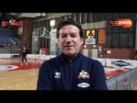 Pre-partita Pompea Mantova - Allianz San Severo con coach Finelli e Lawson
