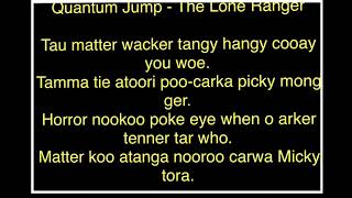 Maori intro Taumatawhaka Quantum Jump - The Lone Ranger