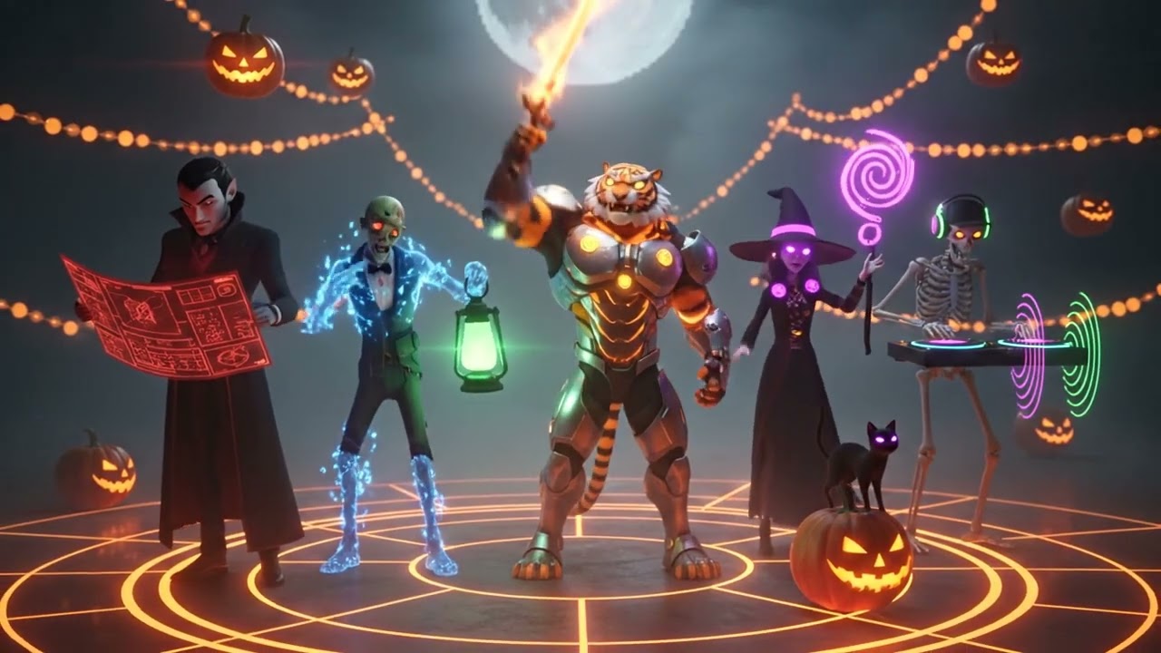 Halloween 2025 AI Arena - 3D Character Creation Process - YouTube Video Thumbnail