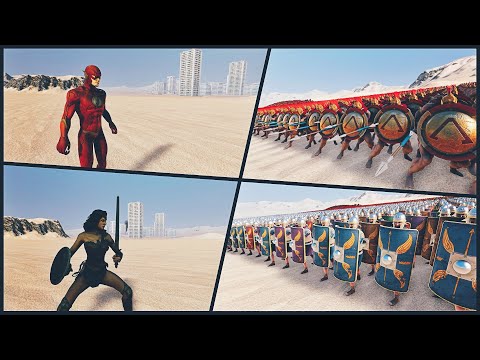 Flash And Wonder Woman Destroy 30,000 Ancient Army | Ultimate Epic Battle Simulator | UEBS