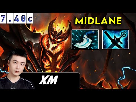 XM Shadow Fiend Midlane - Dota 2 patch 7.40c Pro player Full Gameplay