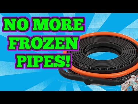 How To Stop Pipes From Freezing With Pipe Heating Tape!