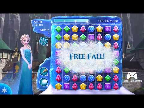 Disneys Frozen Free Fall Snowball Fight Level 44 No Boosters with Elsa