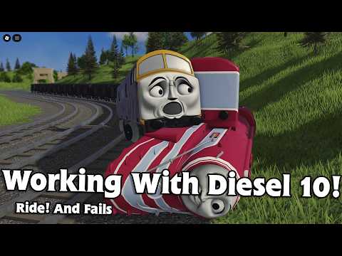Roblox Locos Online Working With Diesel 10! #train #thomasandfriends