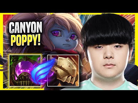 CANYON CHILLING WITH POPPY! - DK Canyon Plays Poppy JUNGLE vs Lee Sin! | Season 2022