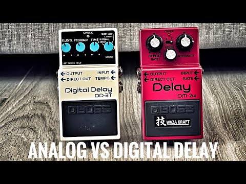 Digital Vs Analog Delay: Boss DD-3T and DM-2W Waza Craft
