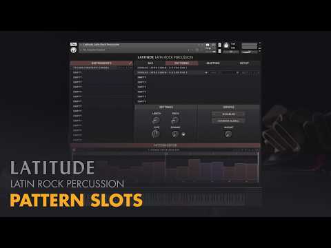 Video for Latitude Latin Rock Percussion - Pattern Slots