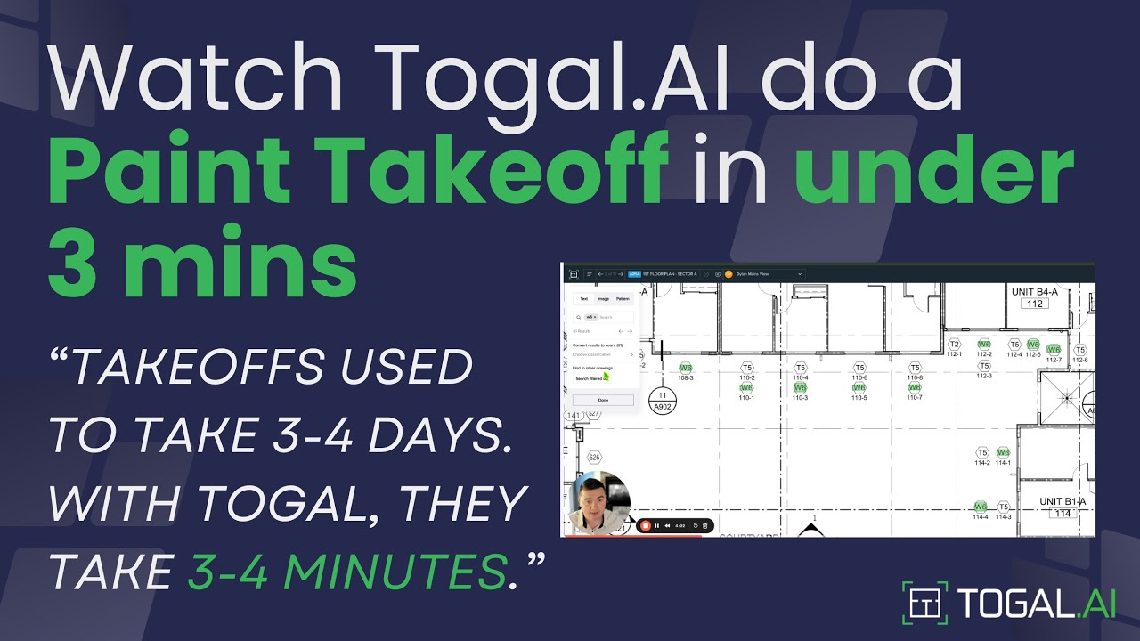 Fastest Takeoff Software for Painters; takeoff in under 3 minutes