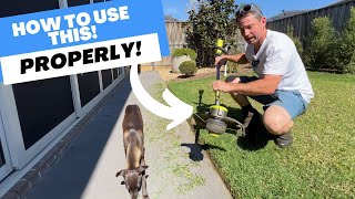 The ULTIMATE How to use a Line Trimmer / Whipper Snipper / Weed Eater Video.