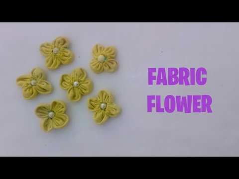 HOW TO MAKE FABRIC FLOWER /FLOWER MAKING