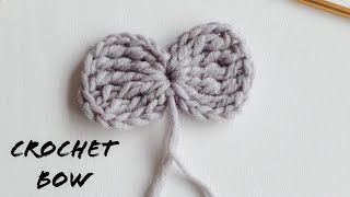 How to Crochet Super easy Bow / beginners friendly