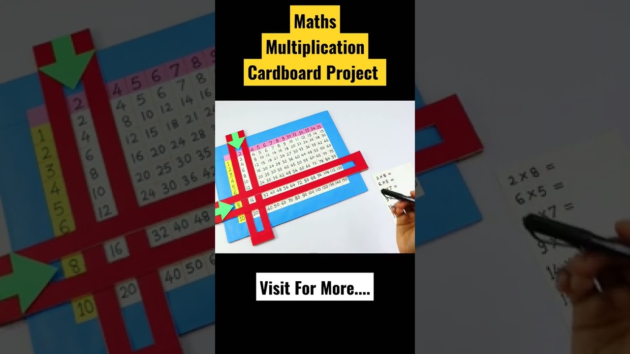 Maths Project / Maths multiplication calculator/ maths working model #shorts #maths #mathstrick
