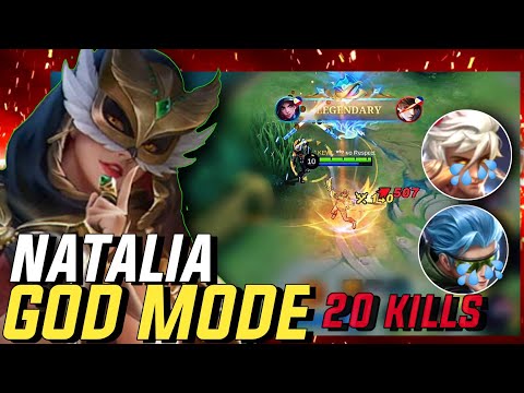 INSANE NATALIA MOVEMENTS & COMBO IN RANK | NATALIA NONSTOP ROAMING VS STREET RANK ENEMIES - MLBB.
