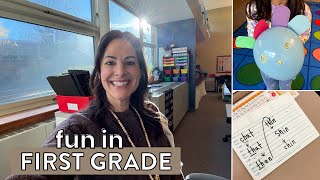 Digraphs, All About Books, Teen Numbers and More in First Grade // First Grade Activities & Lessons