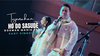Download lagu Ho do Sasude - Dorman Manik Dan Rany Simbolon Lirik Dan Arti Lagu mp3