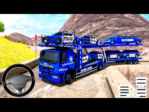 Police Cargo Truck Transport Simulator - US Police Car Transport Games - Android Gameplay