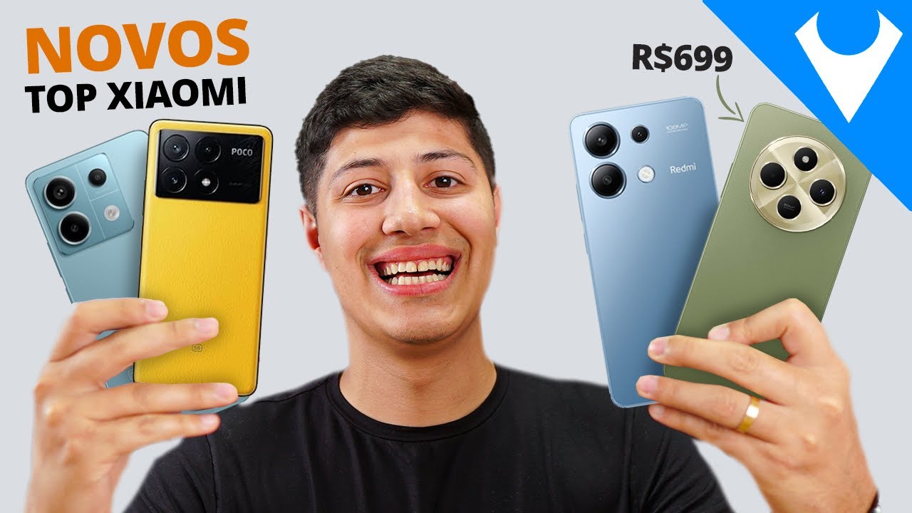 Novos! MELHORES celulares da XIAOMI para COMPRAR fim do ANO 2024!