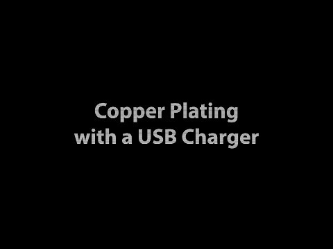 Copper Plating with a USB Charging Cable