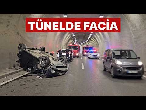 Bartın Plakalı Otomobil Tünelde Takla Attı: 2 Yaralı