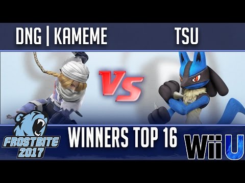 Frostbite 2017 TOP 16 WINNERS - DNG | Kameme (Sheik) vs tsu (Lucario, Ryu)
