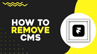 How To Remove CMS From Framer (Quick Tutorial)