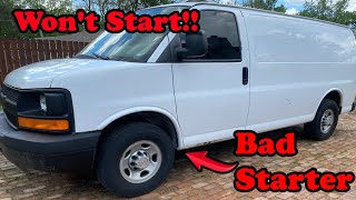 Chevy Express Van GMC Savana Starter Removal and Installation Simple and Easy 4.8 & 5.3 Engines