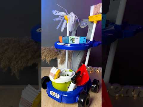 Игровой набор для уборки с тележкой и пылесосом 20 предметов Красный - фото 1 - id-p2484501657