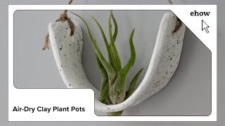 Air-Dry Clay Plant Pots