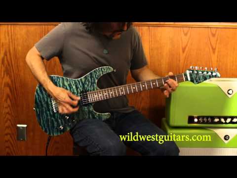Wild West Guitars - Suhr Modern Carve Top Aquamarine - Guitar Demo