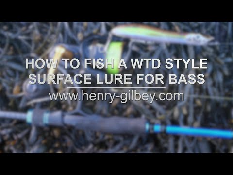 How to fish a WTD style surface lure for bass