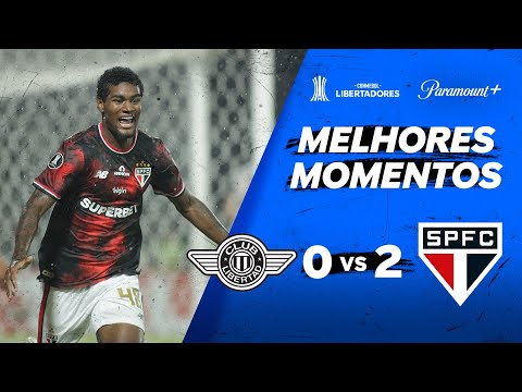 Gols e lances de Libertad x São Paulo