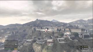 GTA 5 FLIGHT SCHOOL HOW TO FLY UPSIDE DOWN AND DO A BARREL ROLL FLYING TRICKS (INVERTED FLIGHT)