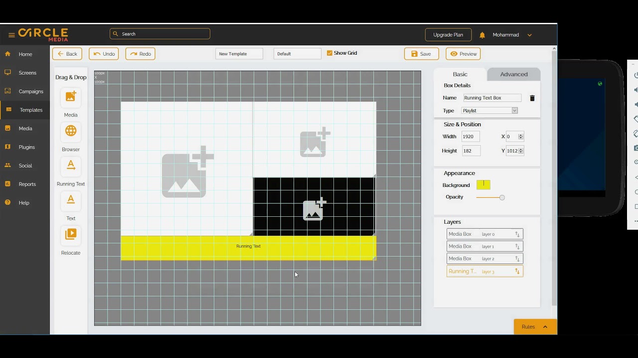 Digital Signage Dashboard demo video