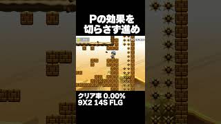 マリオメーカー2 Pスイッチの効果を切らさず進め！クリア率0.00% ゲーム実況