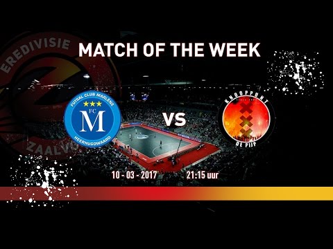 Zaalvoetbal wedstrijd FC Marlène - 't Knooppunt 10 maart 2017