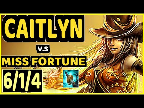 AFM (CAITLYN) vs MISS FORTUNE - 6/1/4 KDA BOTTOM ADC CHALLENGER GAMEPLAY - EUW