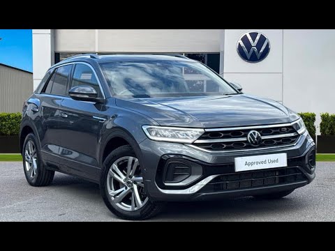Approved Used Volkswagen T-Roc R-Line 2.0TDI 150PS DSG in Indium Grey | PJ22XBN | Wrexham Volkswagen