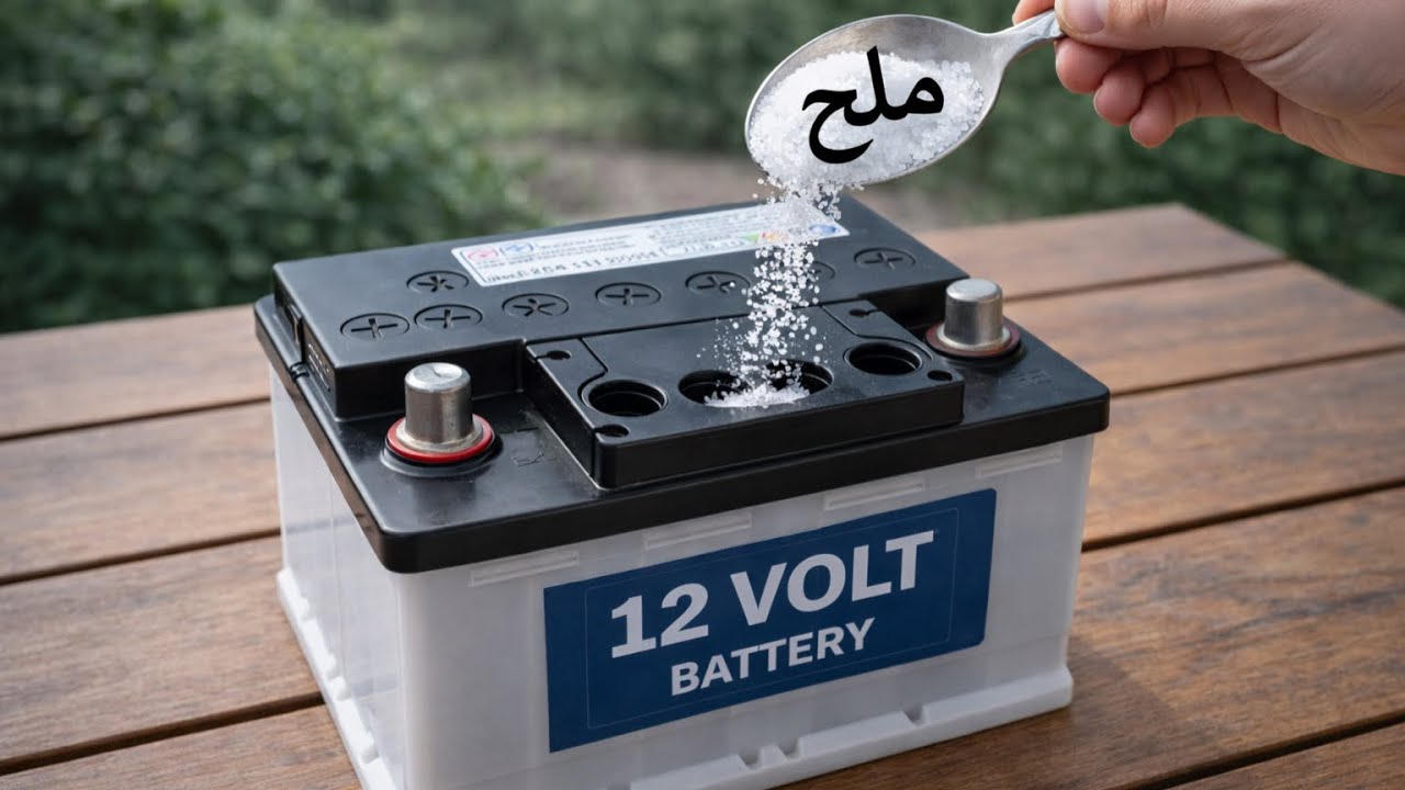 	أضف الملح إلى أي بطارية وسوف تصبح جديدة – وفر مالك الان 