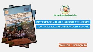 INSTAURATION D’UN DIALOGUE STRUCTURE POUR UNE MEILLEURE REDEVABILITE SOCIALE