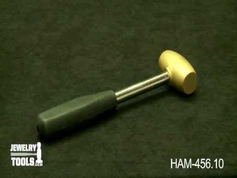 HAM-456.10 - Brass Hammer - Jewelry Tools Demo