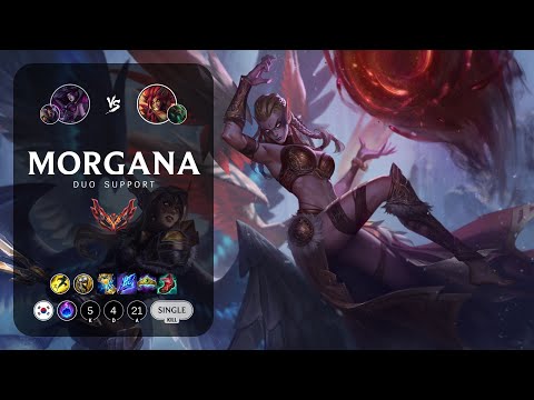 Morgana Support vs Zyra - KR Grandmaster Patch 13.5