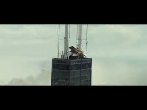 monsters destroy the tower. rampage (2022) movi clip HD