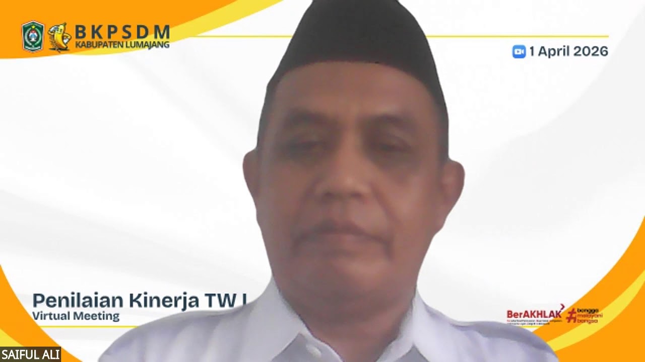 BIMTEK PENILAIAN KINERJA TW I TAHUN 2026 BAGI ASN DI LINGKUNGAN PEMKAB LUMAJANG