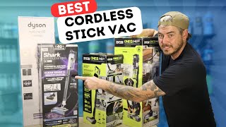 BEST BATTERY POWERED STICK VACUUM? Dyson VS Shark VS Ryobi