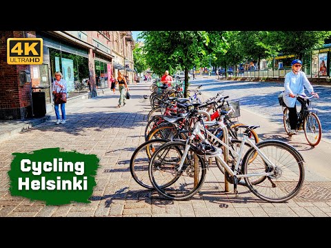 Cycling in Helsinki 🇫🇮 4K Cycling Tour Finland