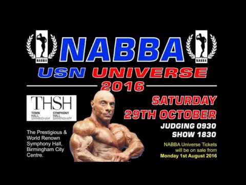 NOTICE: NABBA Universe 2016 - October 29 - Birmingham (ENG)