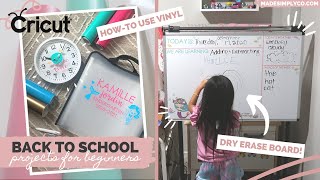 3 Back To School DIYs using the Cricut | Vinyl Projects for Beginners
